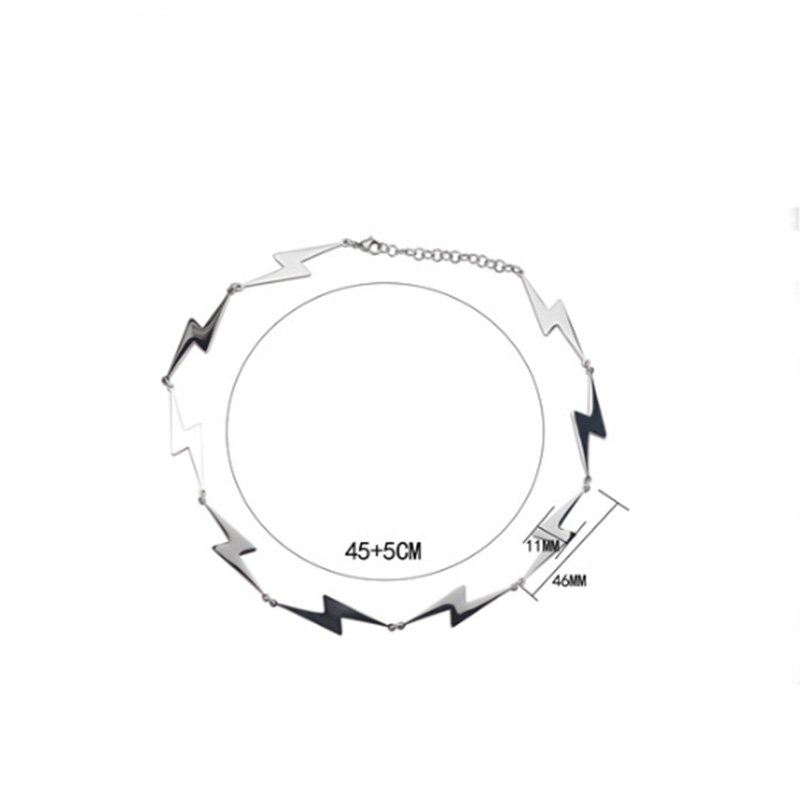 链长45cmx尾链5cmx闪电长度46mmx闪电宽度11mm