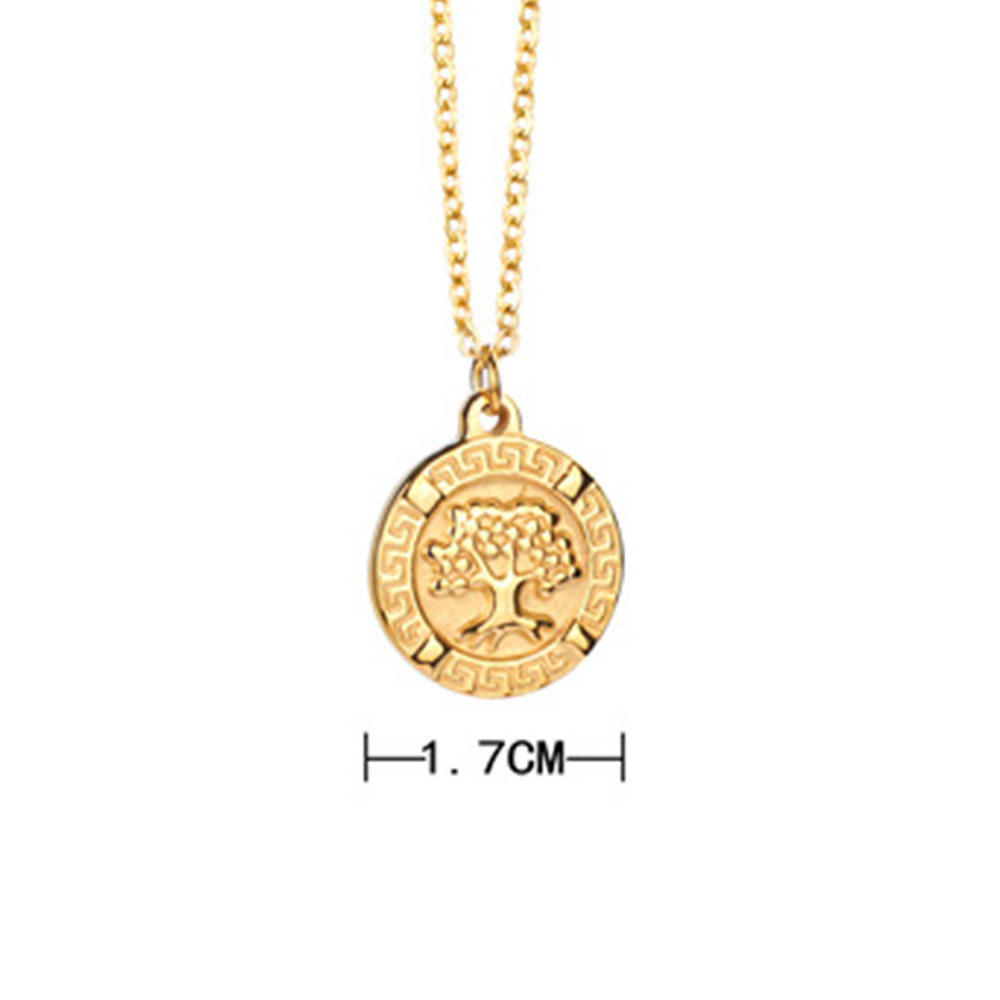 链长45cmx尾链5cmx圆牌直径17mm