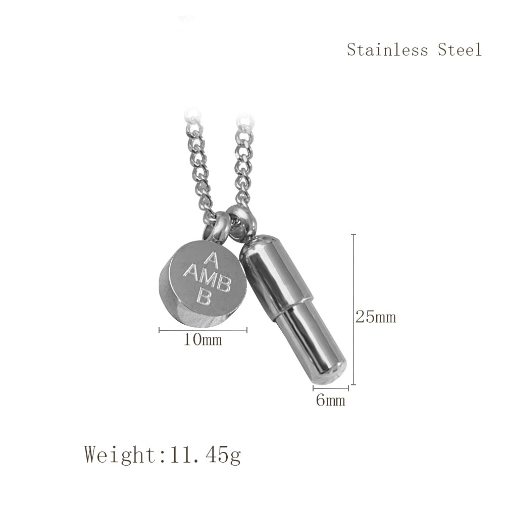 链长60cmx胶囊长度20mmx胶囊宽度5mmx圆牌直径10mm
