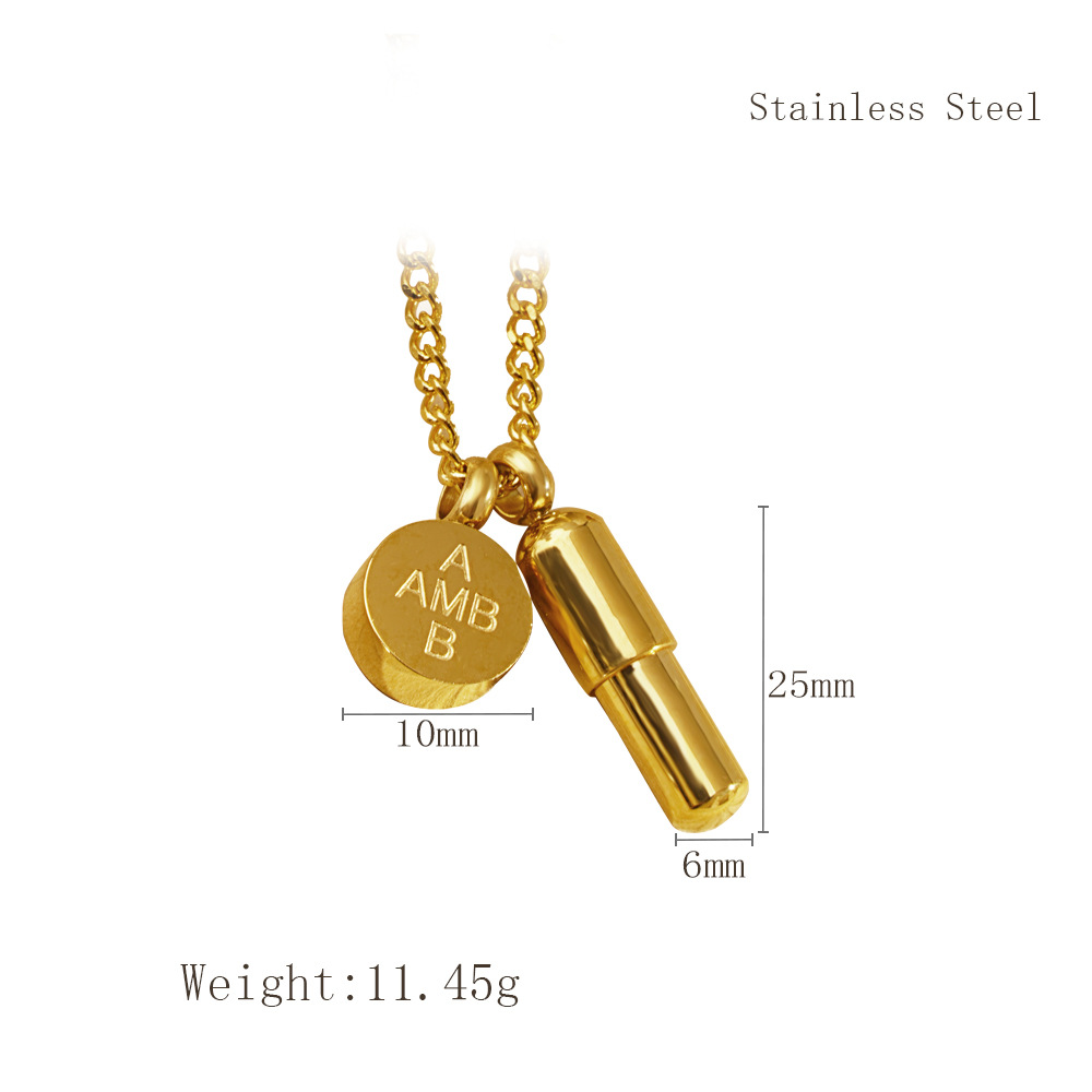 链长60cmx胶囊长度20mmx胶囊宽度5mmx圆牌直径10mm