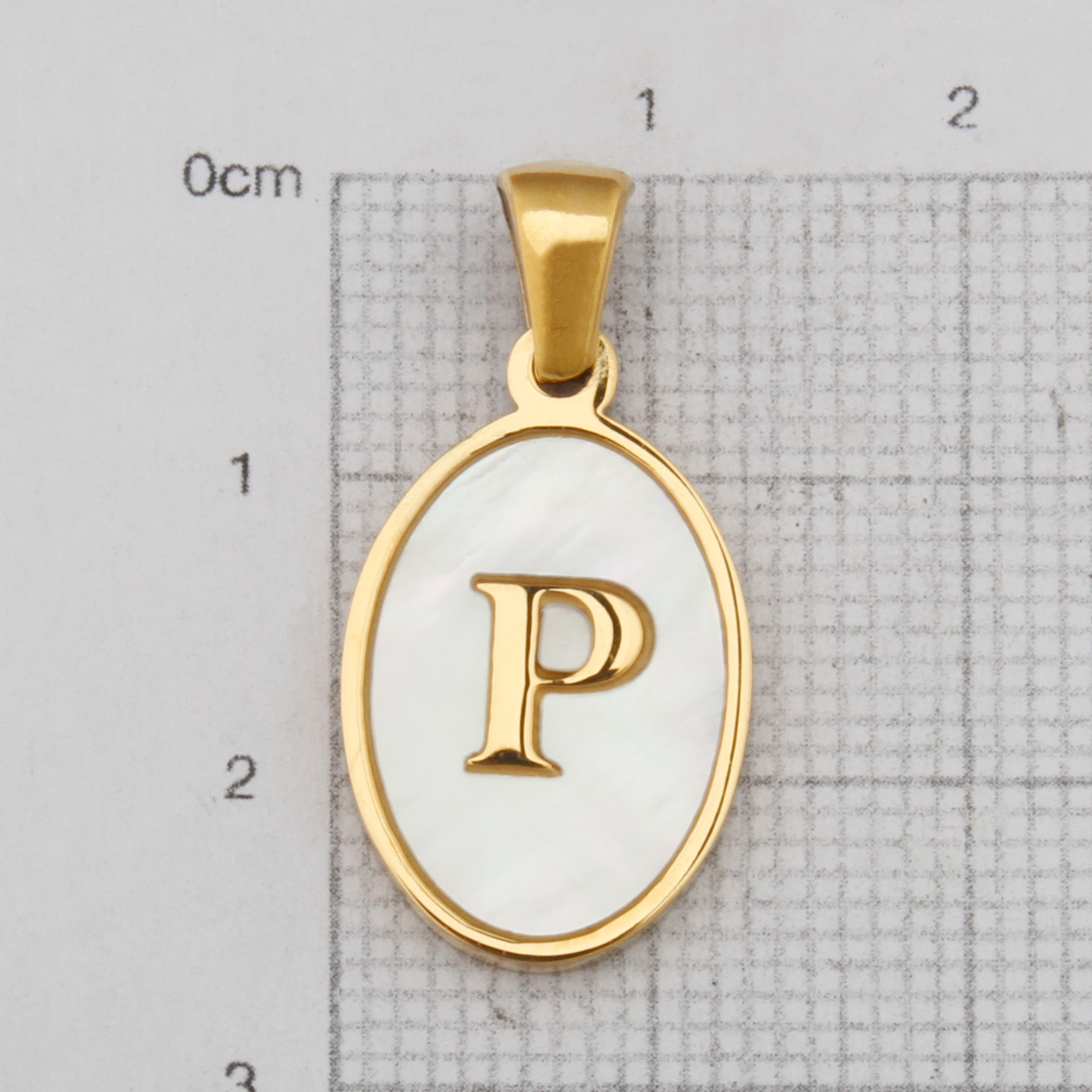 字母P吊坠
