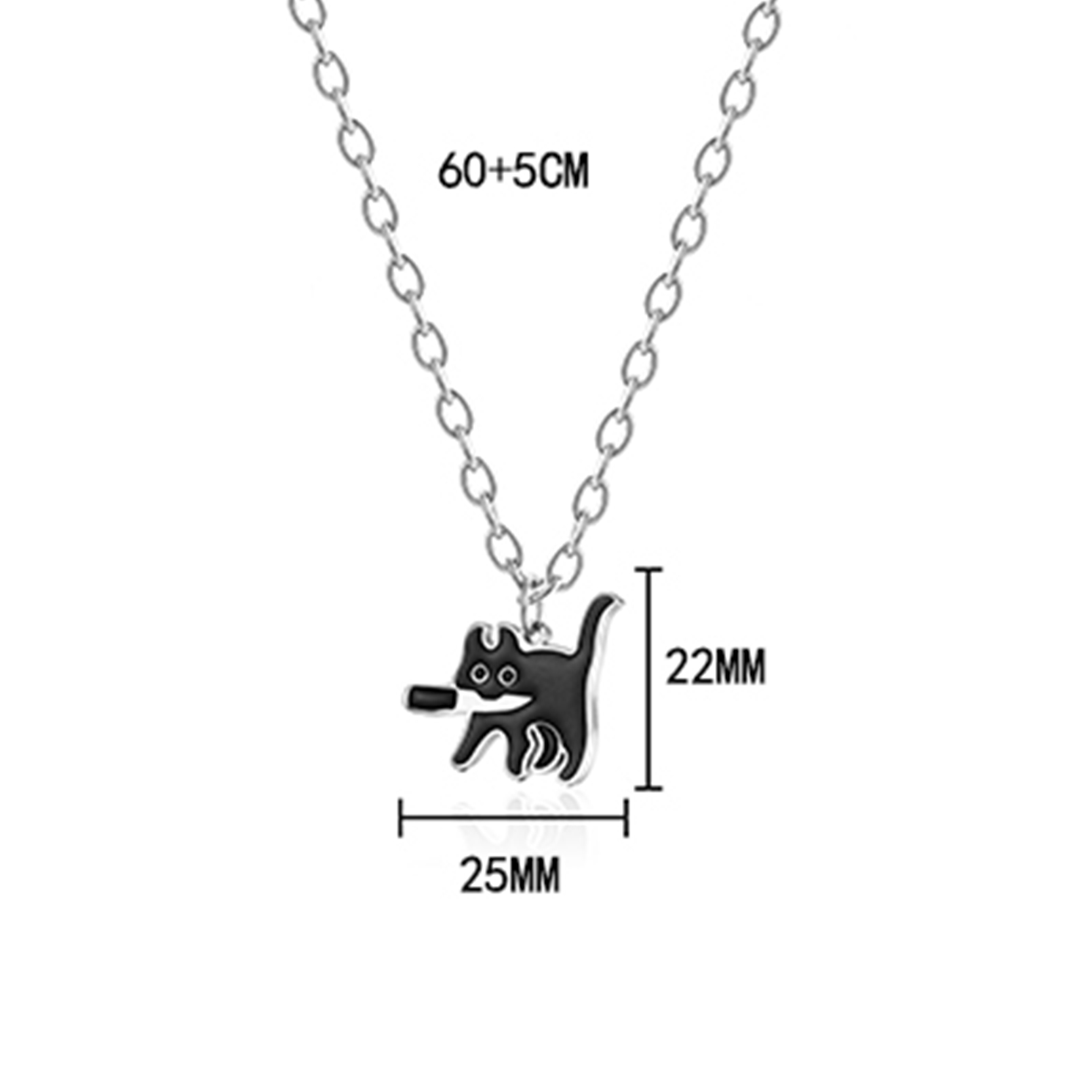 链长60cmx尾链5cmx吊坠宽度22mmx吊坠长度25mm