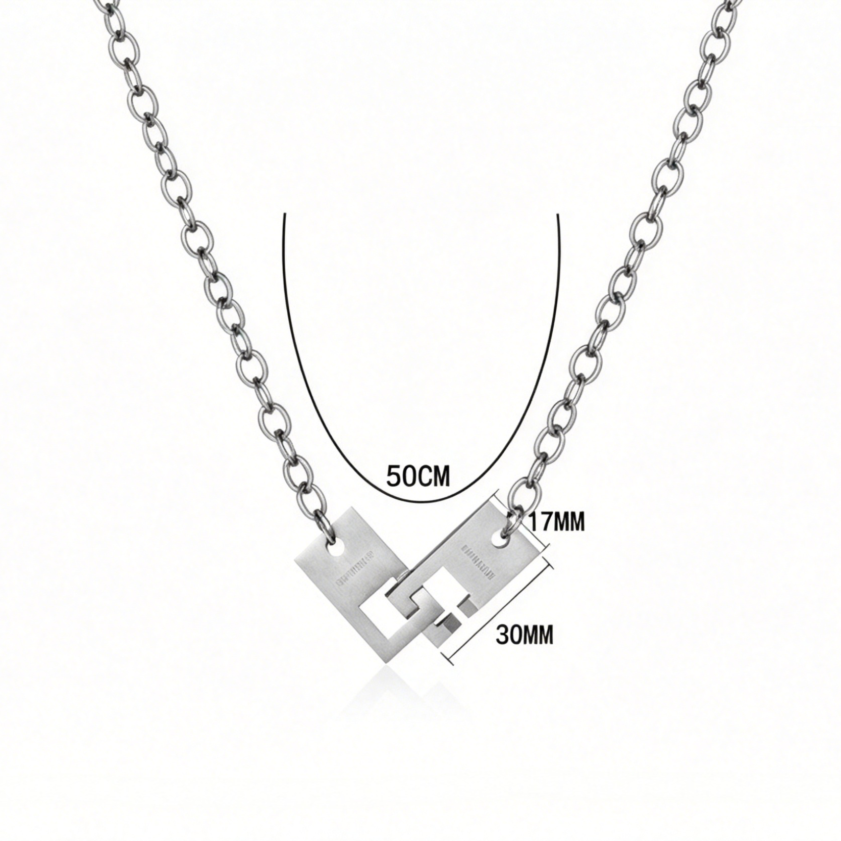 链长50cmcmx吊坠长30mmx吊坠宽17mm