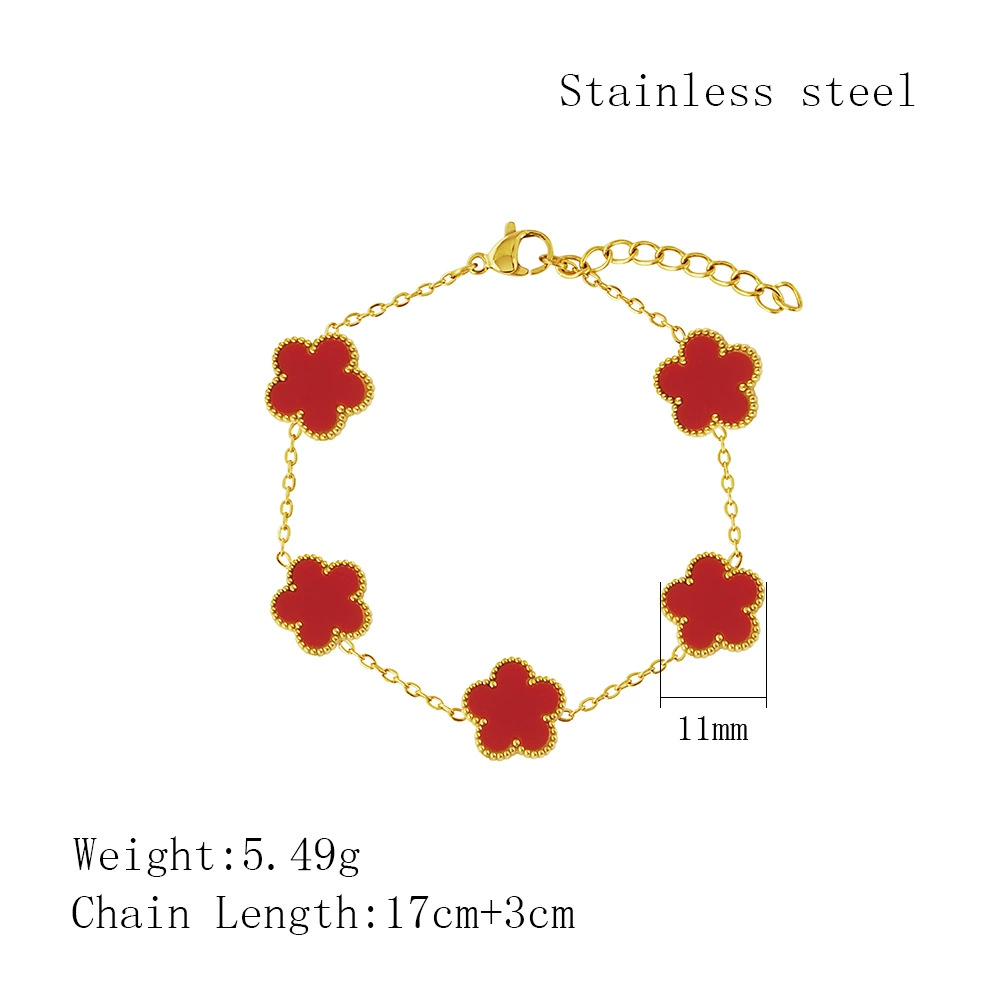 链长17cmx尾链3cmx五叶草直径11mm