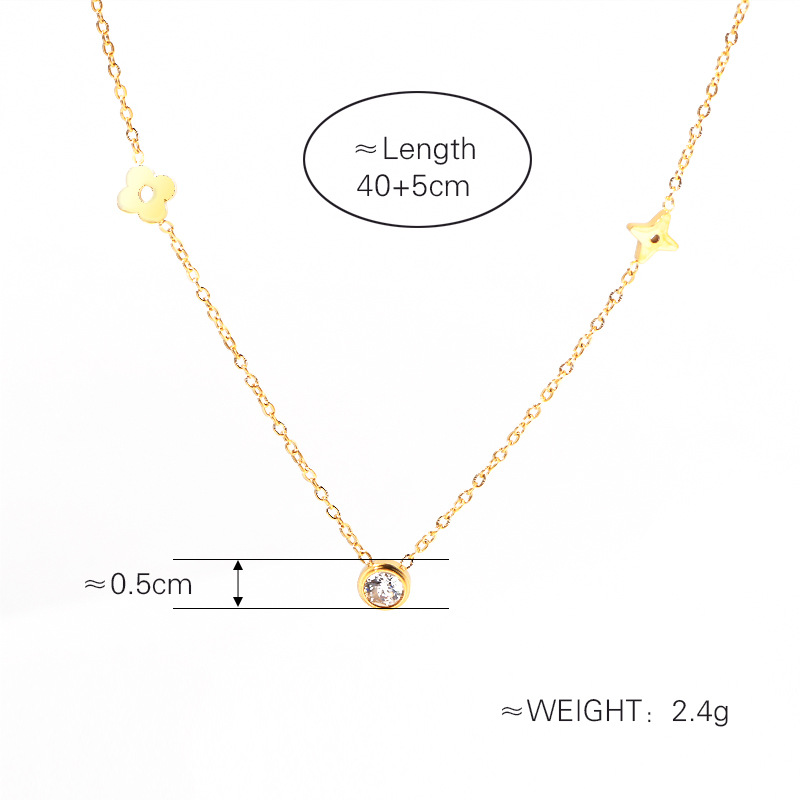 尾链5cmx主链40cmx锆石直径0.5cm