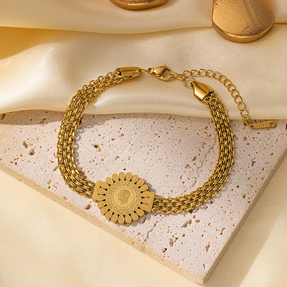 Braided Mesh Chain Bracelet