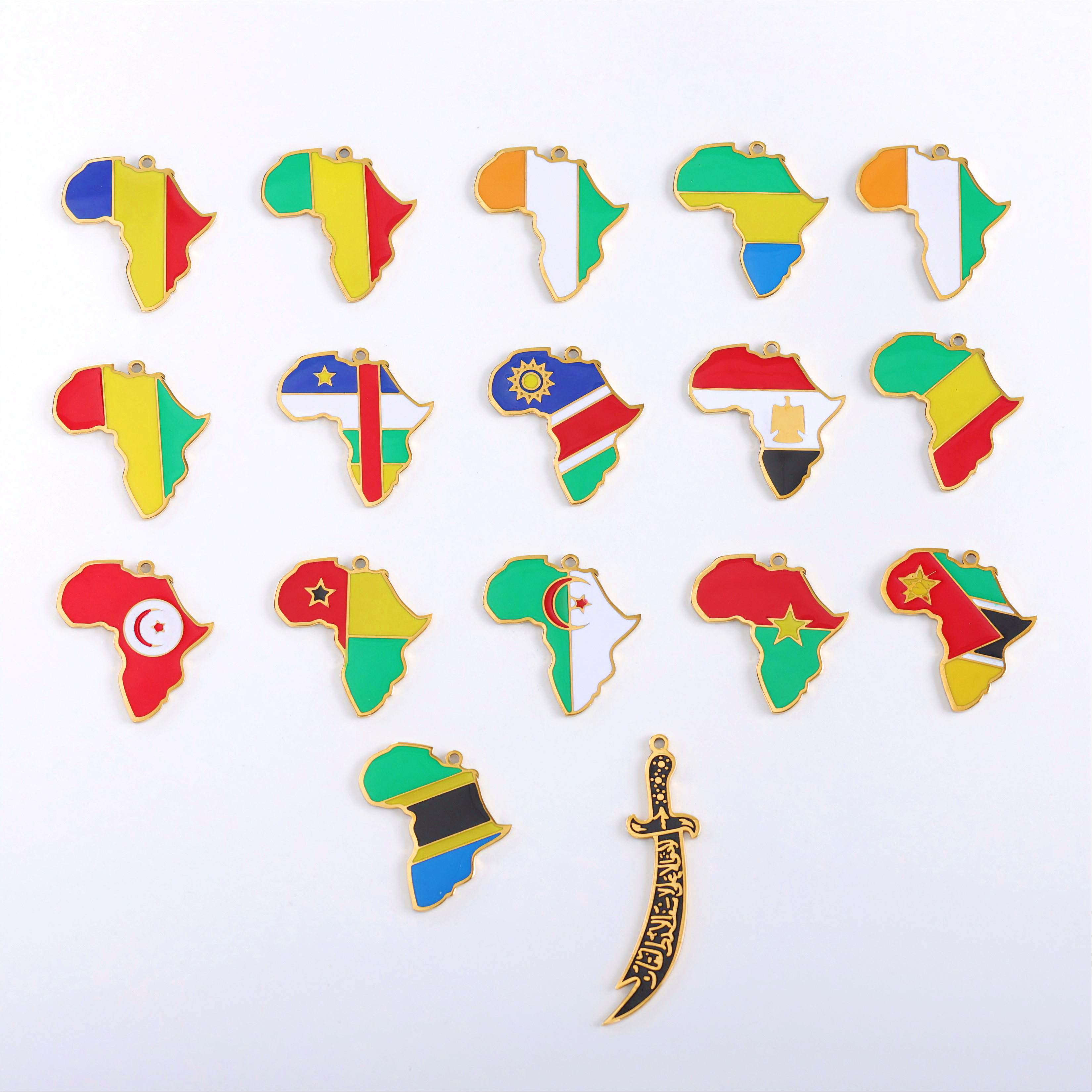 地图吊坠