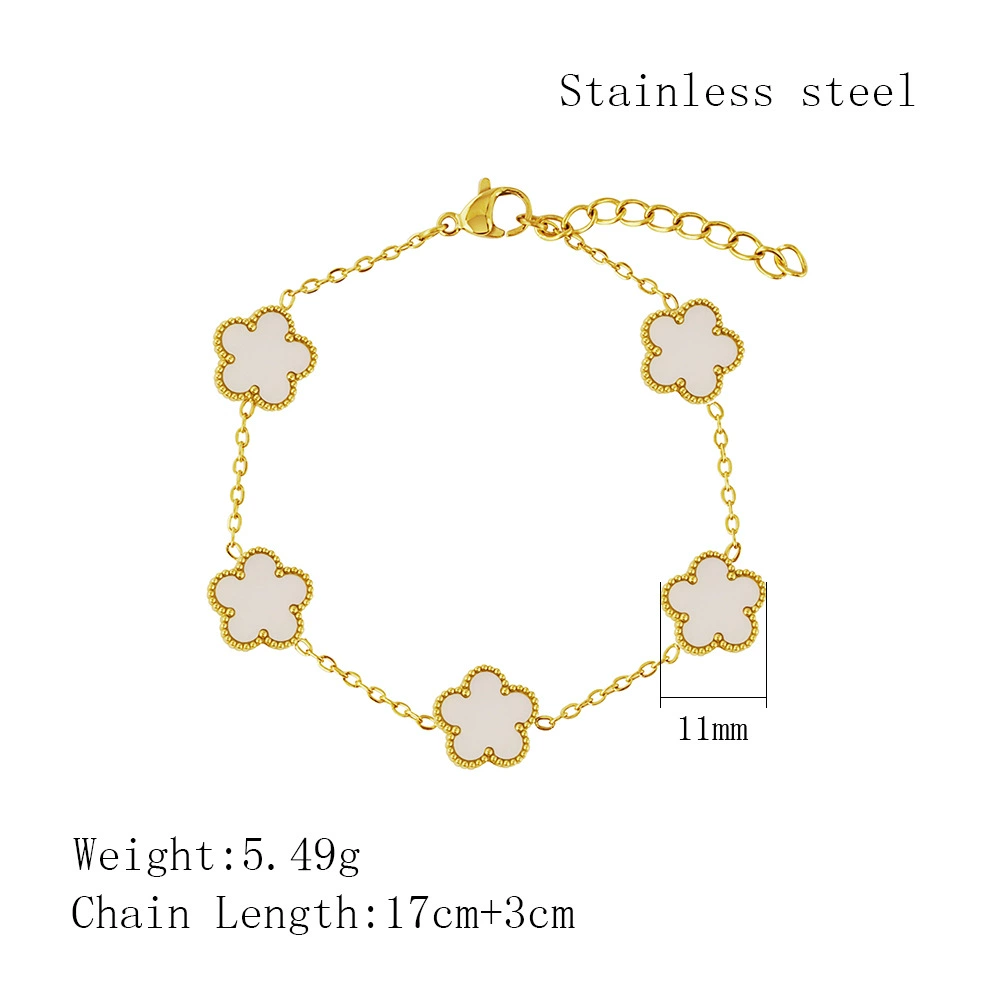 链长17cmx尾链3cmx五叶草直径11mm
