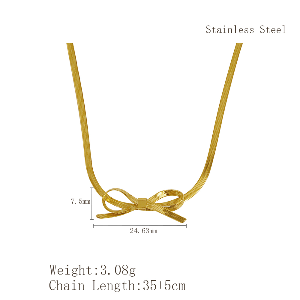 链长35cmx尾链5cmx蝴蝶结长度24.63mmx蝴蝶结宽度7.5mm