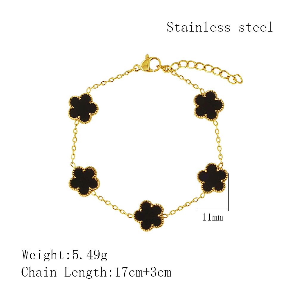 链长17cmx尾链3cmx五叶草直径11mm
